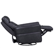 Pemberly Row Contemporary Vintage Slate Power Swivel Glider Recliner