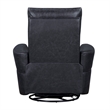Pemberly Row Contemporary Vintage Slate Power Swivel Glider Recliner