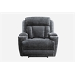 Pemberly Row Contemporary Lucky Charcoal Power Recliner Two Pack