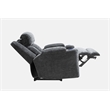 Pemberly Row Contemporary Lucky Charcoal Power Recliner Two Pack