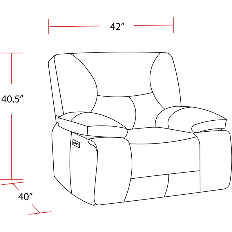 Pemberly Row Contemporary Sky Zero Gravity Power Recliner Two Pack