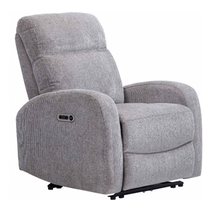 Pemberly Row Contemporary Fabric Whiskers Nature Power Recliner