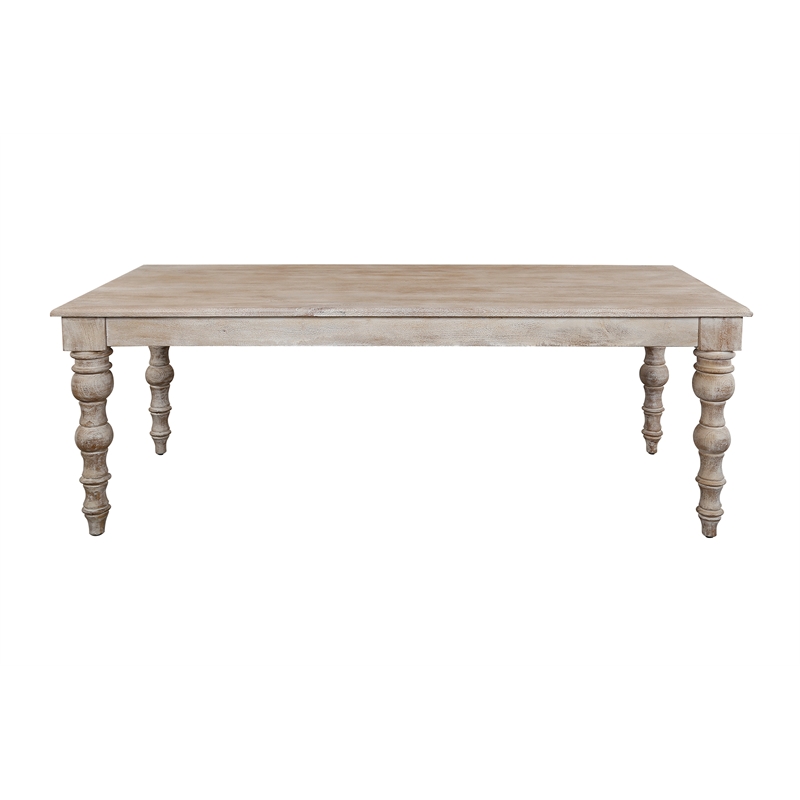 Pemberly Row Contemporary 84 In. Dining Table With 4 Upholstered Chairs