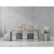 Pemberly Row Contemporary 84 In. Dining Table With 4 Upholstered Chairs