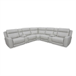 Pemberly Row Contemporary Stone 7 Piece Power Reclining Sectional