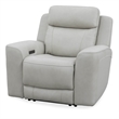 Pemberly Row Contemporary Stone Power Reclining Sofa and Recliner