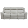 Pemberly Row Contemporary Stone Power Reclining Sofa and 2 Recliners