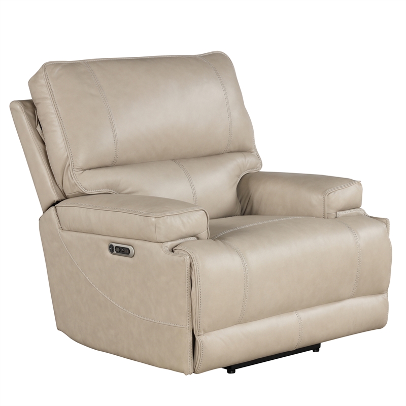 Pemberly Row Contemporary Linen Cordless Power Recliner Two Pack