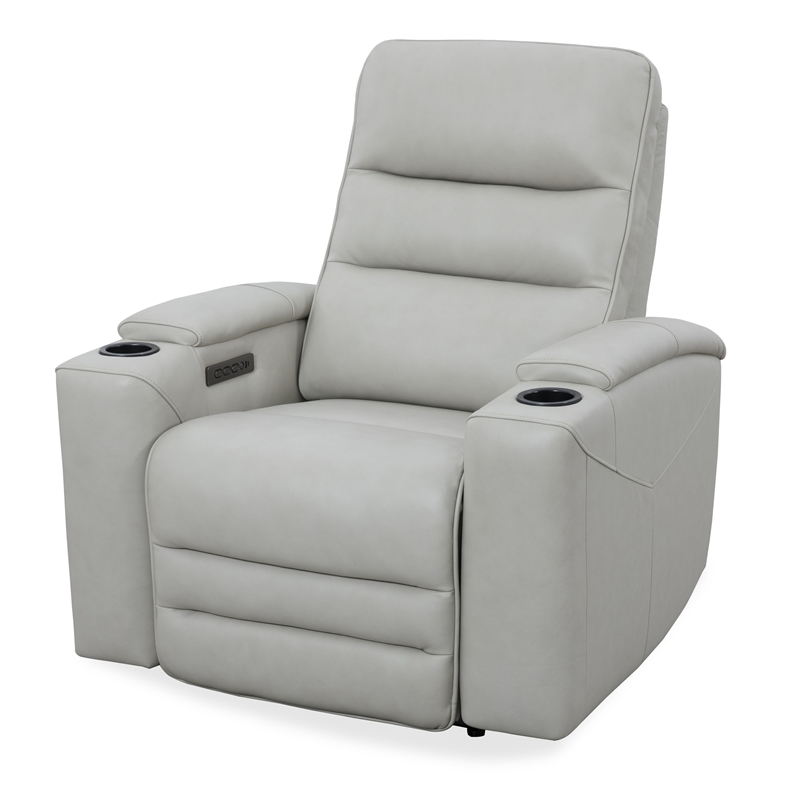 Pemberly Row Contemporary Stone Power Zero Gravity Recliner Two Pack