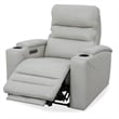 Pemberly Row Contemporary Stone Power Zero Gravity Recliner Two Pack