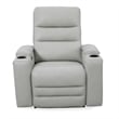 Pemberly Row Contemporary Stone Power Zero Gravity Recliner Two Pack