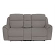 Pemberly Row Contemporary Lenox Wheat Power Tilt Console Loveseat P3