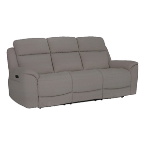 Pemberly Row Modern / Contemporary Fabric Lenox Wheat Power Sofa P3