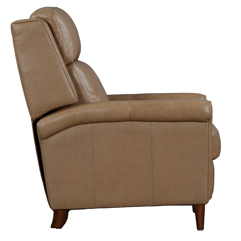 Pemberly Row Contemporary Lotus Cream Power High Leg Recliner