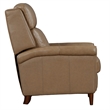 Pemberly Row Contemporary Lotus Cream Power High Leg Recliner
