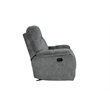 Pemberly Row Contemporary Shadow Grey Glider Recliner Two Pack