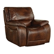 Pemberly Row Contemporary Burnt Sienna Power Recliner Two Pack