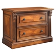 Pemberly Row 2 Drawers Lateral Brown Wood Filing Cabinet Easy Assembly