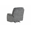 Pemberly Row Transitional Polyester Manual Recliner in Shadow Gray
