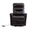 Pemberly Row Power Lift Recliner w/Articulating Headrest in Truffle Brown