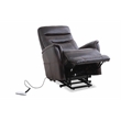 Pemberly Row Power Lift Recliner w/Articulating Headrest in Truffle Brown