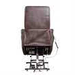 Pemberly Row Power Lift Recliner w/Articulating Headrest in Truffle Brown