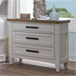 Pemberly Row 30.5'W Modern Bedroom 3 Drawer Nightstand in White