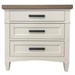 Pemberly Row 30.5'W Modern Bedroom 3 Drawer Nightstand in White