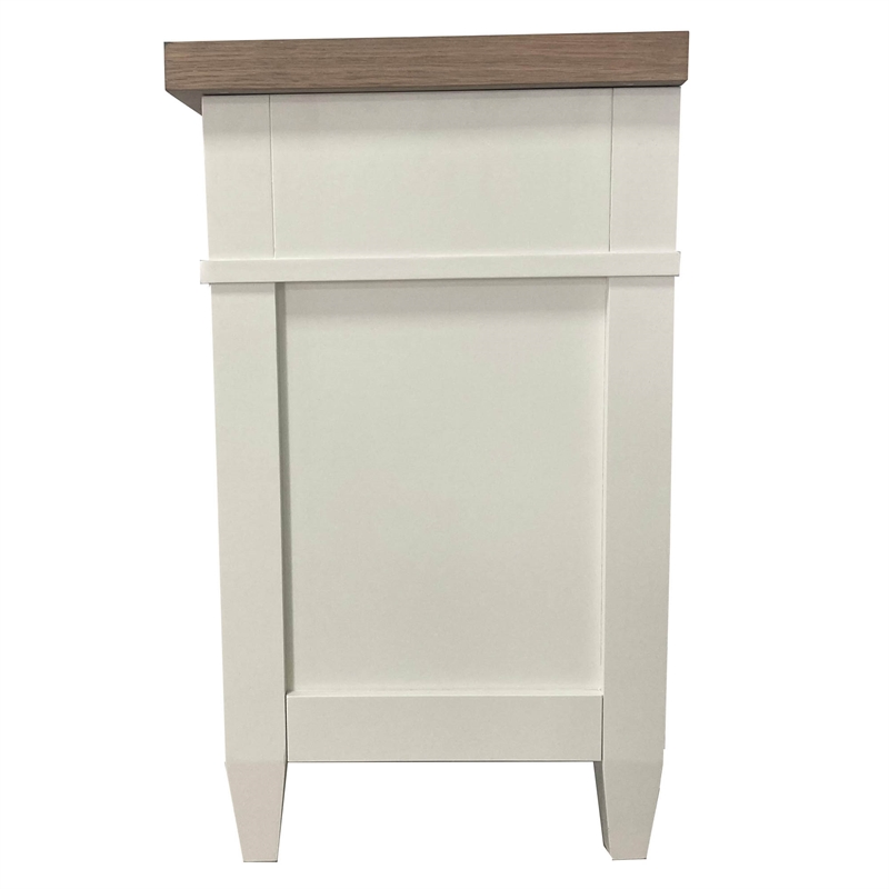 Pemberly Row 30.5'W Modern Bedroom 3 Drawer Nightstand in White