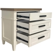 Pemberly Row 30.5'W Modern Bedroom 3 Drawer Nightstand in White
