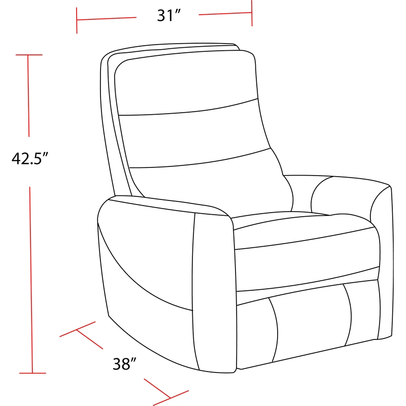 Pemberly Row Fabriac Haze Power Lift Recliner w/Articulating Headrest in Gray