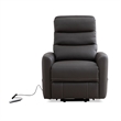 Pemberly Row Fabriac Haze Power Lift Recliner w/Articulating Headrest in Gray