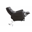 Pemberly Row Fabriac Haze Power Lift Recliner w/Articulating Headrest in Gray