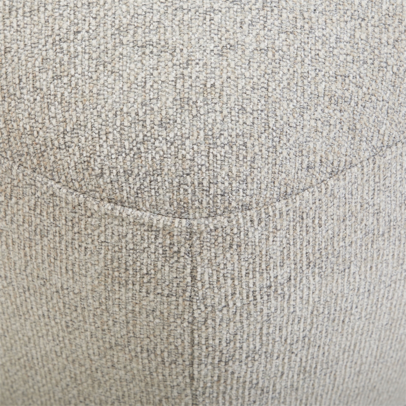 Pemberly Row Transitional Fabric Ottoman with Casters in Beige