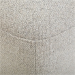Pemberly Row Transitional Fabric Ottoman with Casters in Beige