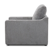 Pemberly Row Transitional Fabric Chair in Burmese Nature Gray