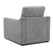 Pemberly Row Transitional Fabric Chair in Burmese Nature Gray