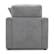 Pemberly Row Transitional Fabric Chair in Burmese Nature Gray