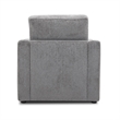 Pemberly Row Transitional Fabric Chair in Burmese Nature Gray