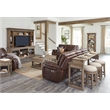 Pemberly Row Wood Everywhere Console Table in Sandstone Brown