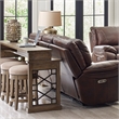 Pemberly Row Wood Everywhere Console Table in Sandstone Brown