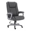 Pemberly Row Fabric Heavy Duty Desk Chair with Casters in Gray Finish