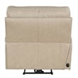 Pemberly Row Leather Power Cordless Recliner in Linen Fossil Beige