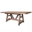 Pemberly Row Wood Dining Counter Height Extendable Dining Table in Brown