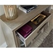 Pemberly Row Wood Multi-Functional Server with Bar Cabinet in Taupe