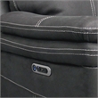 Pemberly Row Traditional Fabric Power Reclining Sectional in Charcoal