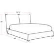 Pemberly Row Traditional Fabric Queen Bed in Cozy Snow Beige