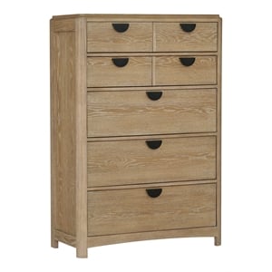 Pemberly Row 5 Drawer Traditional Wood Chest with Cedar Bottom in Natural