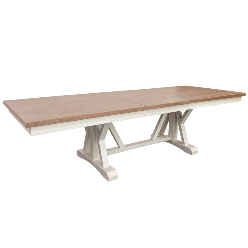 Pemberly Row 9 Piece Wood Extendable Table & Chairs in Natural