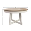 Pemberly Row 5 Piece Wood Round Dining Table & Chairs in Natural